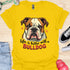 Life is better with a bulldog - V4 - Cute Stare T-Shirt